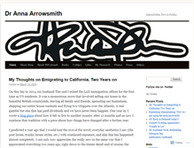 Tablet Screenshot of annaarrowsmith.com